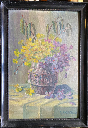 Dipinto olio firmato a - olio, a.f