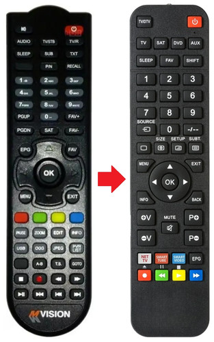 Telecomando adatto per mvision - telecomando,