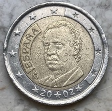 2 Euro 2002 Spagna Rara