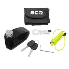 Bloccadisco Blocca Disco Sonoro BCR Nero 10 mm + Cavo Moto Scooter - MF9332