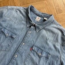 Levi's camicia denim uomo blu