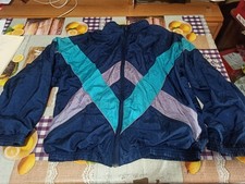 Vintage 90S gym jacket gabber style Orso Poeta polyamide tgL foderata tuta Sport