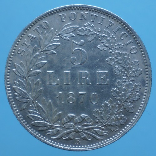 Pio lire 1870 roma - pio,