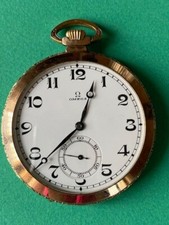 Orologio da tasca a cipolla Omega vintage metà anni '20 funzionante