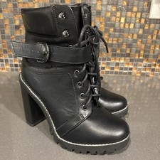 Stivali neri BCBGeneration donna taglia 6,5 mai indossati Padina Combat