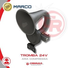 Avvisatore Tromba Aria Compressa Marco JE/120 24V Tromba Pneumatica Camion