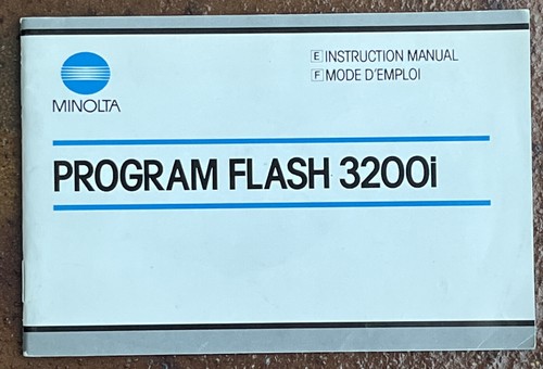 Minolta program flash - flash, 3200i