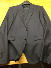 Completo Mauro Grifoni uomo fresco lana color blu tg 52. Indossato due volte