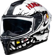 Casco integrale moto racing NEXX hungry bianco lucido grafico omologato ece