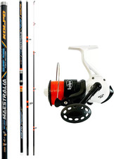 Kit Da Pesca in Mare Surfcasting Con Canna 4.20 Mt 200 Gr Mulinello E Filo - Kit
