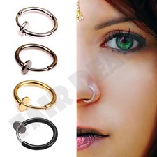 Clip anello cerchio naso - anello,