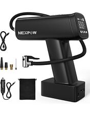 NEXPOW Compressore d'Aria Portatile Mini Pompa per Pneumatici 160PSI 7500mAh.