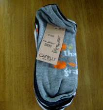 Capelli 10 Pair No Show Ankle Socks Thanksgiving/Fall Women One Size NIP