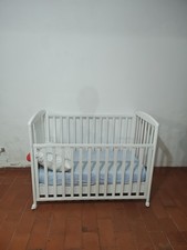 Culla Foppapedretti Usata  Bianca Completa Di Materasso