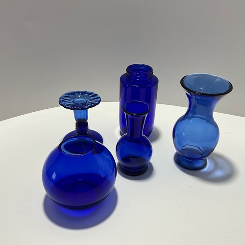 Vasi bottiglia vintage blu