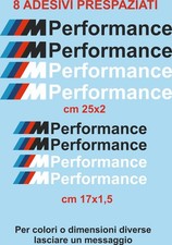 adesivi BMW Performance vinile prespaziati  8 pz  per auto moto caschi