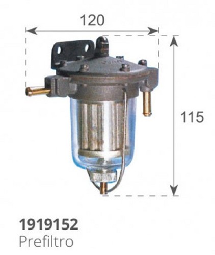 Filtro decantatore carburante - decantatore,