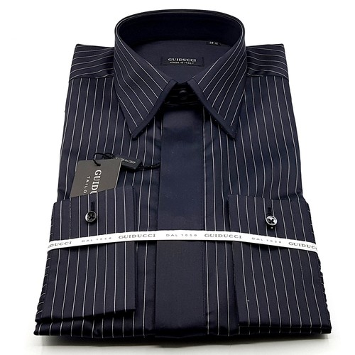 Camicia nera guiducci - guiducci, gessata