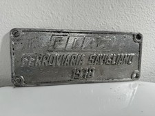 Targa TRENO: FIAT FERROVIARIA SAVIGLIANO anno 1978