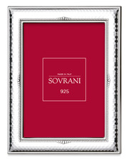 Cornice 6453 / 6454 in lastra d' argento 925 di Sovrani retro in legno