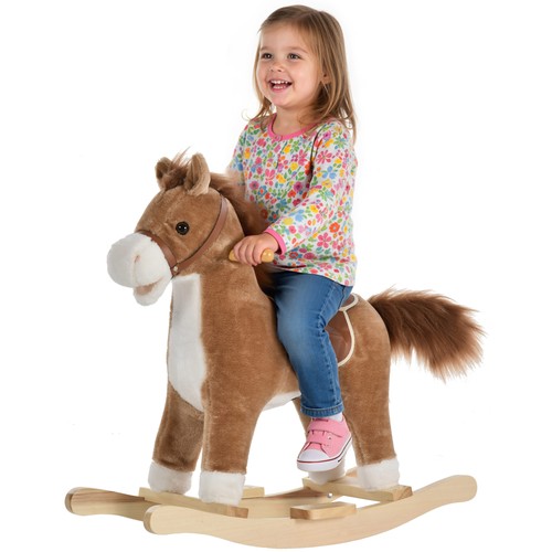 Homcom cavallo dondolo - cavallo, a