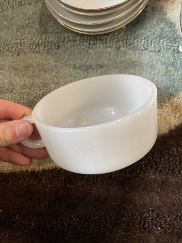 Vtg glasbake bianco vetro - glasbake,