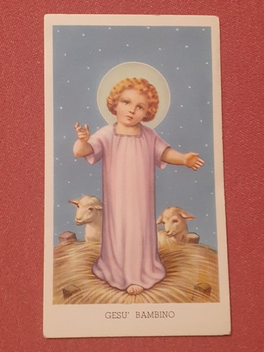 Santino gesù bambino carta - santino,