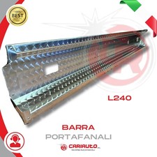 Paraurti Portafanali Acciaio inox Paraincastro Universali Camion Rimorchio 240CM