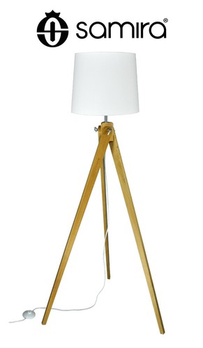 Lampada terra con - lampada, treppiede