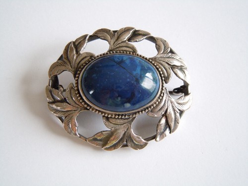 Argento spilla con foglia - argento,
