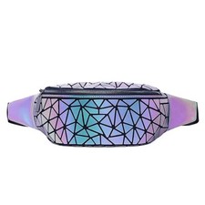 Marsupio per donne e uomini, borsa da petto geometrica luminosa (I3W)