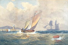 Mare Coppia Acquerelli Marines