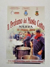 SOLIERA Il Profumo del Mosto Cotto 2003 CARTOLINA COLORE NON VIAGGIATA