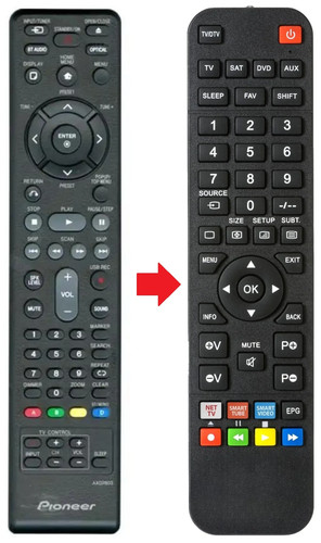 Telecomando adatto per - , pioneer
