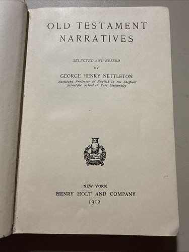 Old testament narratives - testament, by