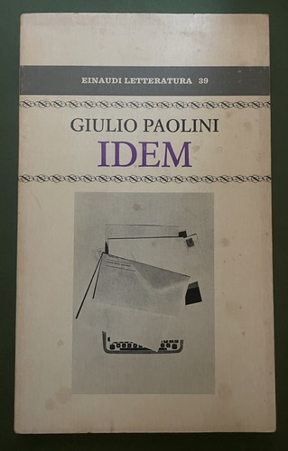 Giulio paolini idem einaudi - paolini,, idem,