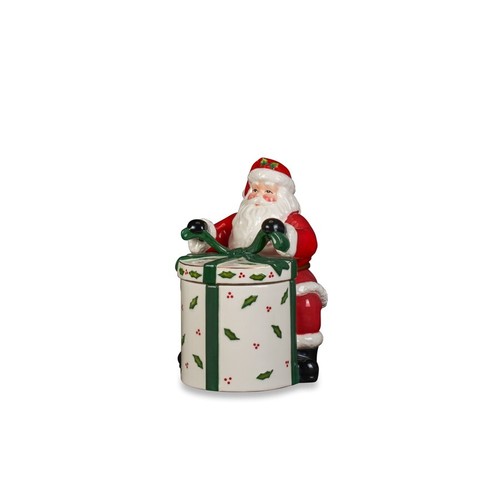 Scatola ceramica dipinta - , a