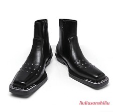 Stivaletti uomo punta quadrata
