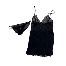 Adore Me Black Lace Babydoll