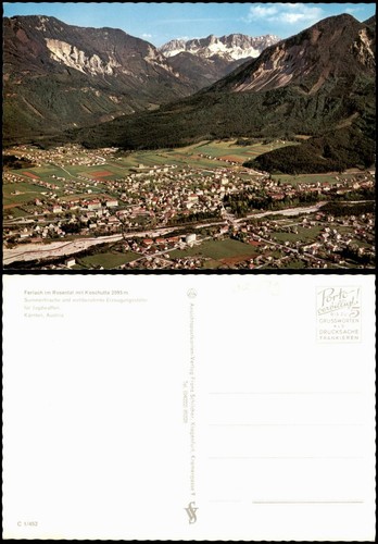 Cartolina ferlach panorama - ferlach,
