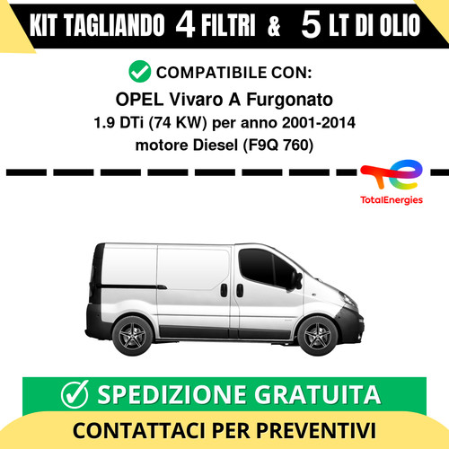 Tagliando per opel vivaro - tagliando,