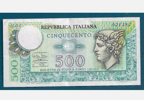 500 lire 1974 banconote - 500,