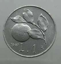 Rara 1 Lira ARANCIA 1947