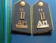 VECCHIE CONTROSPALLINE GRADI MILITARI UNIFORME DIVISA ALLLIEVO MARESCIALLO GDF