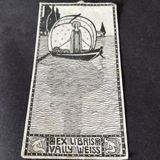ex libris di Marianne Steinberger 1887-1919 per Vally Weiss, ottimo stato.
