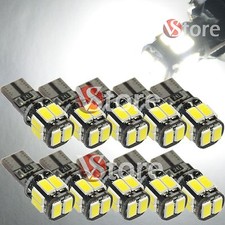 10 Lampade T10 Canbus Led 10 SMD 5630 No Errore Luci BIANCO Xenon Posizione W5