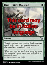 MTG 4x HARD-HITTING QUESTION