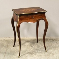 ANTICO TAVOLINO TAVOLINO - NAPOLEONE III - PALISSANDRO INTARSIATO - XIX secolo