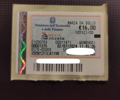 Marca bollo 00 - da,
