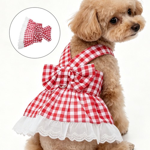 Vestito per animali quadri - vestito,